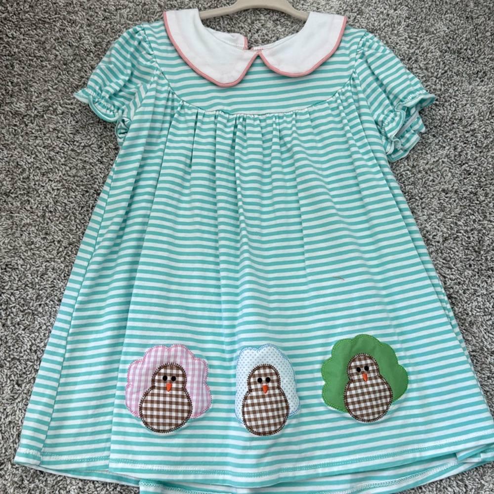 Appliqué Turkey Dress size 3t